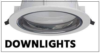 EE-LED Downlights quadratisch warmweiß